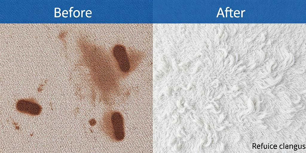 Carpet Cleaning before and after results