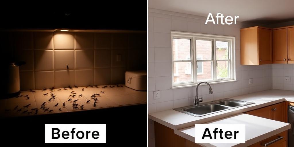Pest Control before and after results