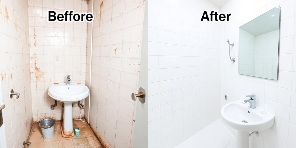 Restroom Sanitation before and after results